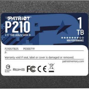SSD накопитель 1000 ГБ Patriot Memory P210S1TB25, [P210S1TB25]