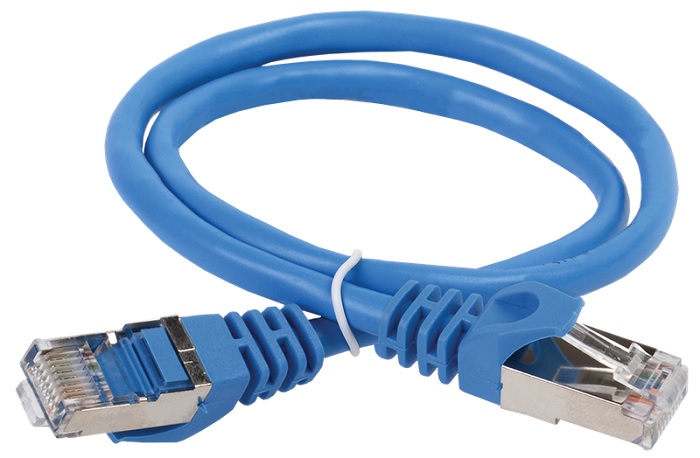 Кабель патч-корд FTP 5е кат. 1м ITK PC03-C5EFL-1M