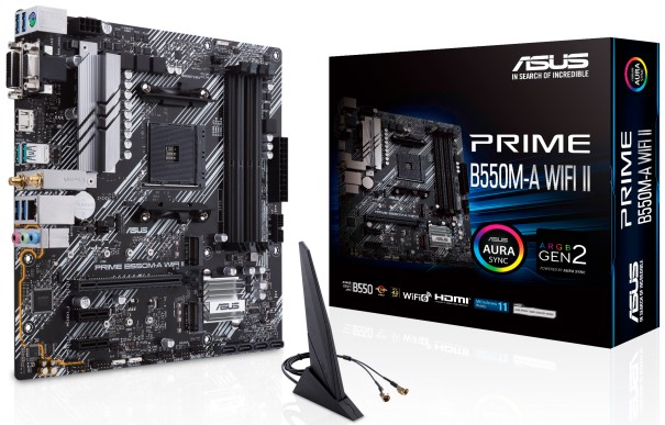Материнская плата ASUS PRIME B550M-A WIFI II, AM4, AMD B550, mATX