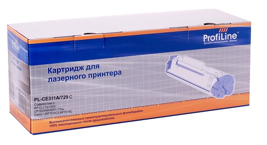 Тонер-картридж ProfiLine PL-CE311A/CF351A/729 Голубой