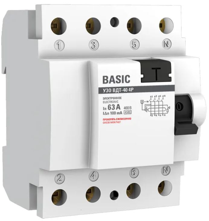 УЗО EKF elcb-4-63-100e-sim