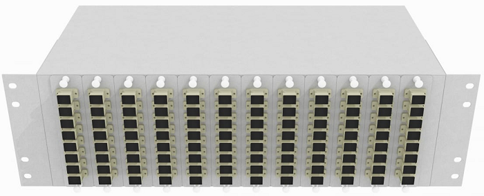 Кросс оптический стоечный TopLAN КРС-Top-3U-96SC/U-OM2-GY