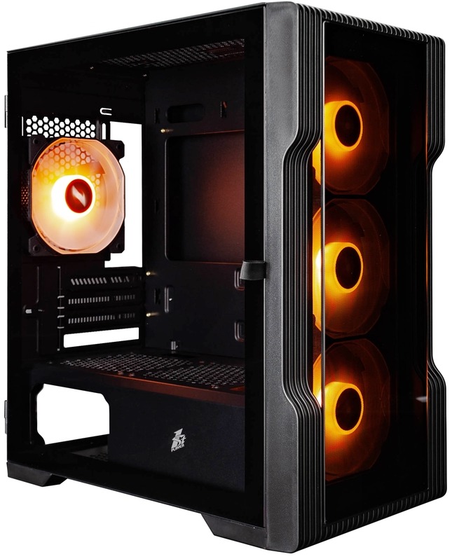 Корпус mATX 1STPLAYER TRILOBITE T3-G ARGB Black