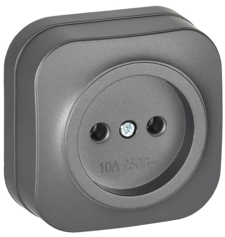 Розетка без заземления IEK ERH10-K46M-10