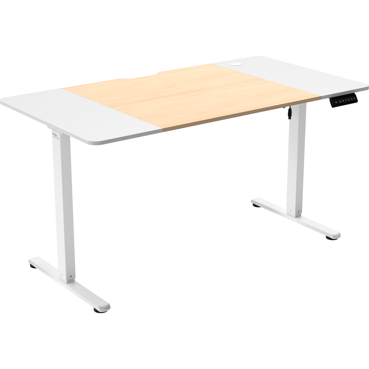Компьютерный стол ZONE 51 e-Freeflow 140x75 Light Wood White