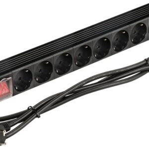 Блок розеток 19", 8 розеток Newmax NM-PD16A-8xSH+S-2.0
