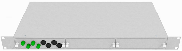 Кросс оптический стоечный TopLAN КРС-Top-1U-04FC/A-OS2-GY