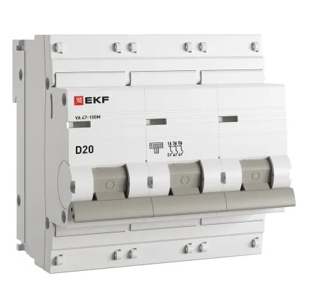 Автоматический выключатель EKF mcb47100m-3-20D-pro