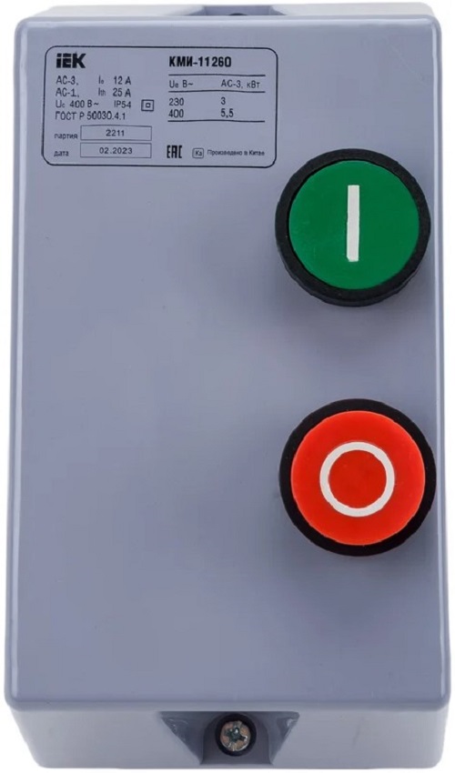 Контактор IEK KKM16-012-380-00