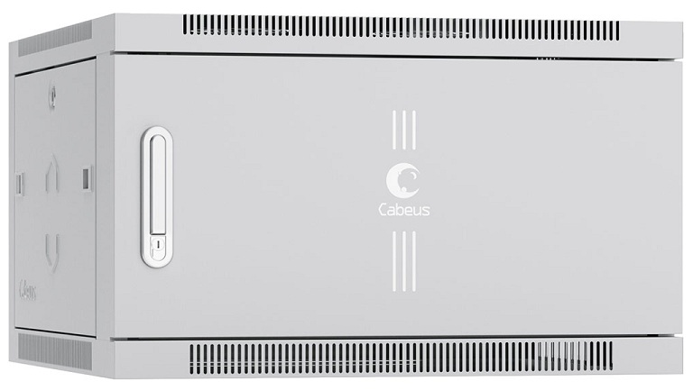 Шкаф настенный 19", 6U Cabeus SH-05F-6U60/60m