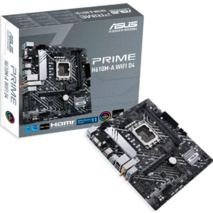 Материнская плата ASUS PRIME H610M-A WIFI D4, LGA1700, Intel H610, mATX