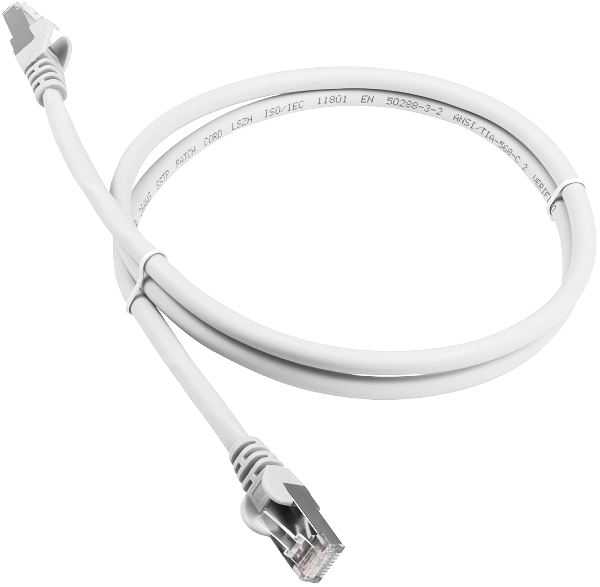 Кабель патч-корд FTP 6а кат. 10м Lanmaster LAN-PC45/S6A-10-WH
