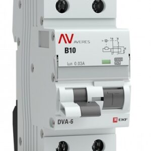 Автомат дифференциальный EKF rcbo6-1pn-10B-30-a-av
