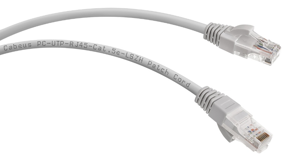 Кабель патч-корд U/UTP 5e кат. 3м Cabeus PC-UTP-RJ45-Cat.5e-3m-LSZH
