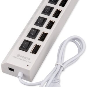 Разветвитель USB 2.0 Gembird UHB-U2P7-01W