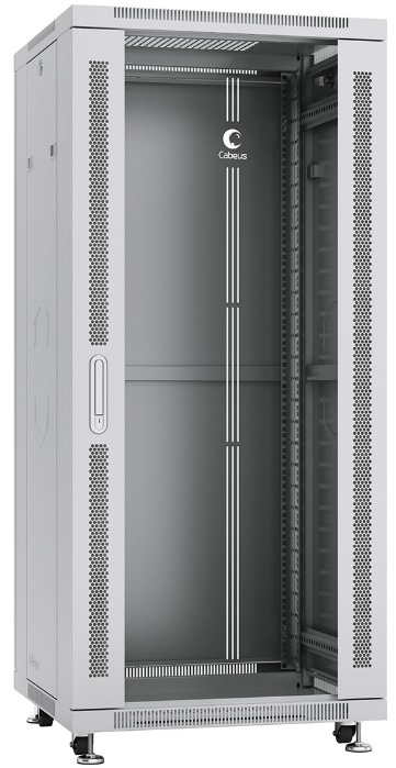 Шкаф напольный 19", 27U Cabeus SH-05C-27U60/60