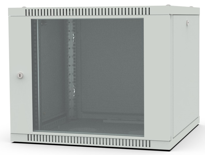 Шкаф настенный 19", 9U Filum FL-WB-0966GM-GY