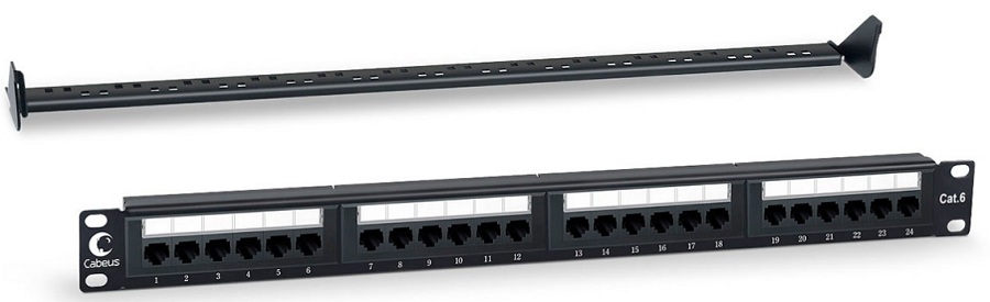 Патч-панель Cabeus PL-24-Cat.6-Dual