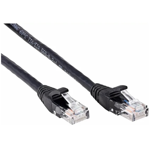 Кабель патч-корд U/UTP 6e кат. 0.5м Aopen ANP612B-BK-0.5M