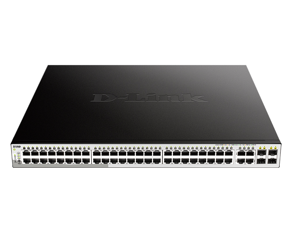 Коммутатор управляемый D-link DGS-1210-52MP/FL