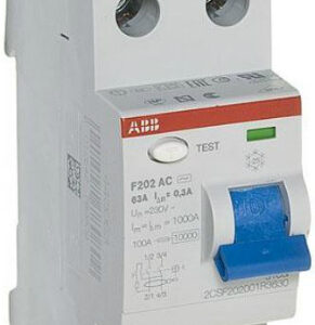 Выключатель дифференциального тока (ВДТ, УЗО) ABB 2CSF202001R3630