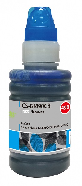 Тонер-картридж Cactus CS-GI490CB Голубой