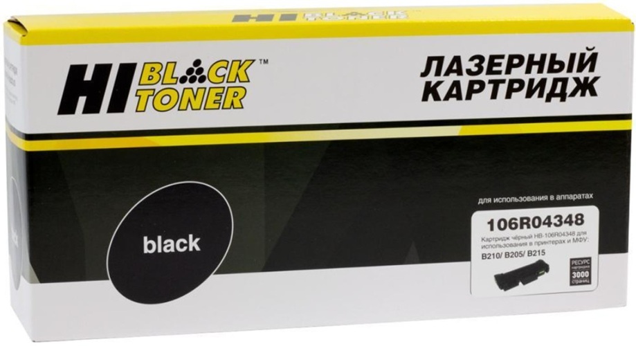 Тонер-картридж Hi-Black HB-106R04348 Черный