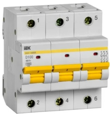Автоматический выключатель IEK MVA43-3-100-D
