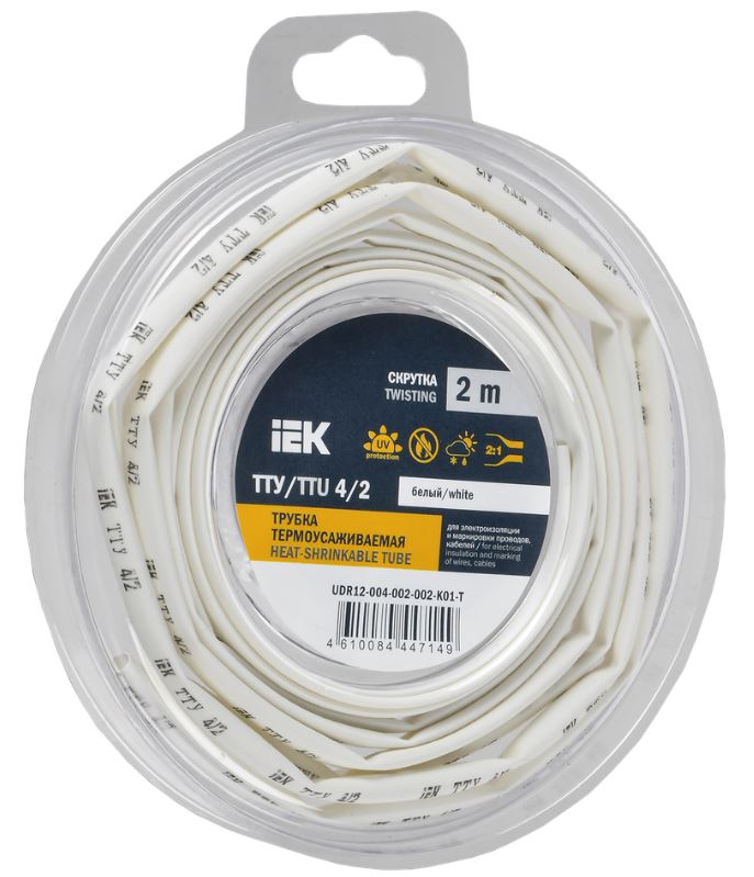 Трубка термоусадочная IEK UDR12-004-002-002-K01-T