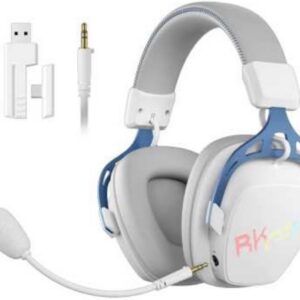 Беспроводные наушники Royal Kludge RK HG103, Bluetooth, Проводной, Охватывающие, Белый, [6935280829444]