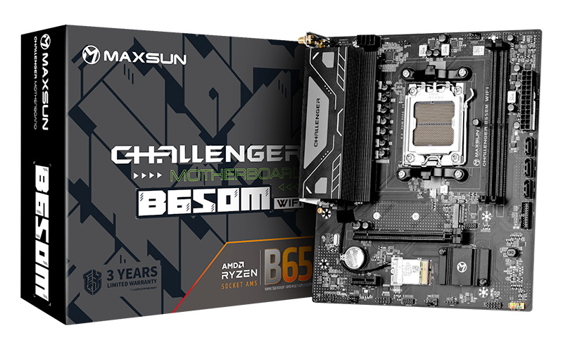 Материнская плата MAXSUN Challenger B650M WIFI, AM5, AMD B650, mATX