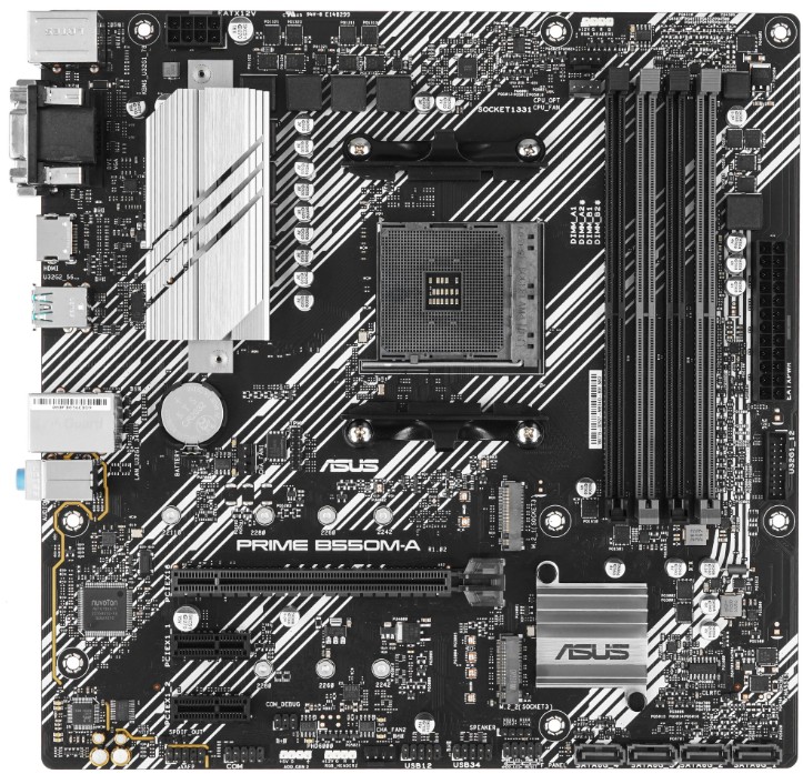 Материнская плата ASUS PRIME B550M-A/CSM, AM4, AMD B550, mATX