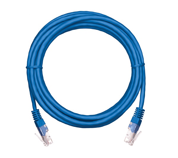 Кабель патч-корд U/UTP 5e кат. 2м Netlan EC-PC4UD55B-BC-PVC-020-BL-10