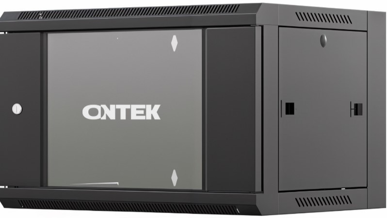 Шкаф настенный 19", 9U ONTEK TSN9U665GSRSWRW-9005