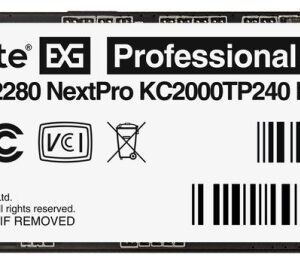 SSD накопитель 240 ГБ Exegate NextPro KC2000TP240, PCIe 3.0 x4, [EX282318RUS]