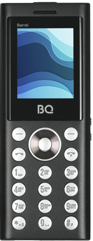 Мобильный телефон BQ 1858 Barrel Black+Silver