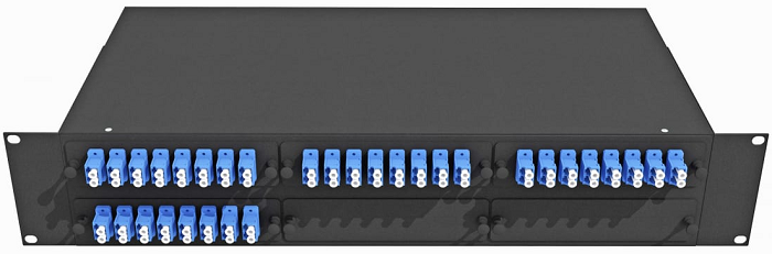 Кросс оптический стоечный TopLAN КРС-Top-2U-64LC/U-OS2-BK