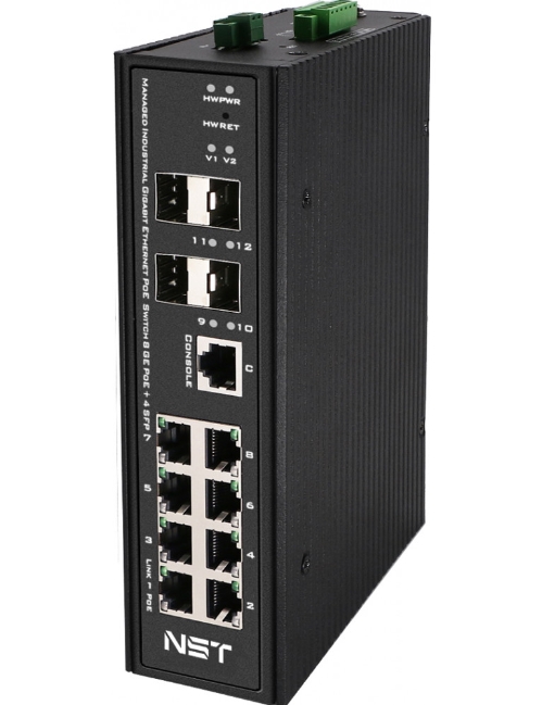 Коммутатор промышленный NST NS-SW-8G4G-PL/IM