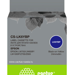 Картридж ленточный Cactus CS-LK6YBP