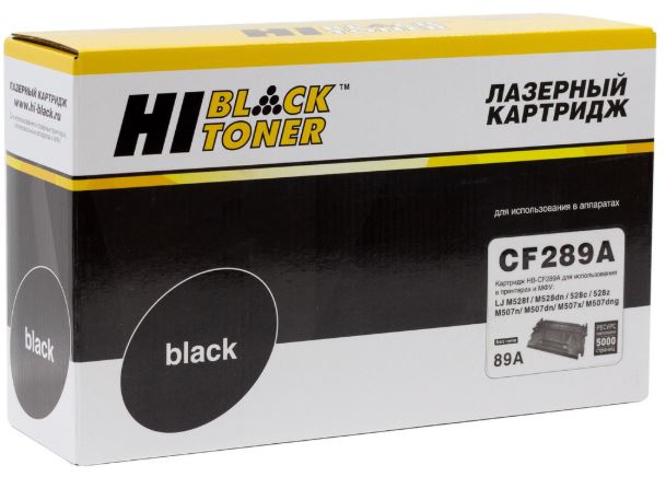Тонер-картридж Hi-Black HB-CF289A Черный