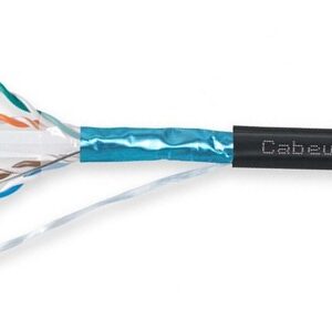 Кабель витая пара F/UTP 6 кат. 4 пары Cabeus FTP-4P-Cat.6-SOLID-OUT-LSZH-UV