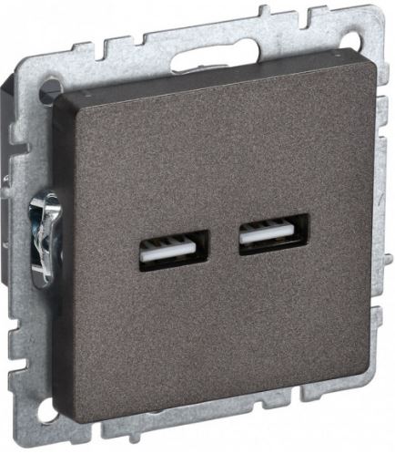 Розетка USB IEK BR-U21-D31-K45