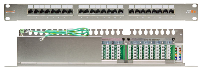 Патч-панель NikoMax NMC-RP24SD2-HU-MT