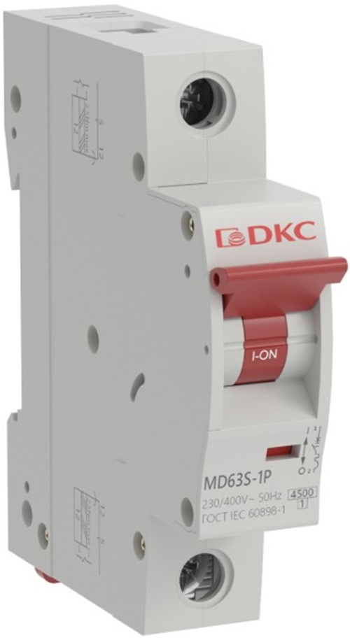 Автоматический выключатель модульный DKC MD63S-1PC63