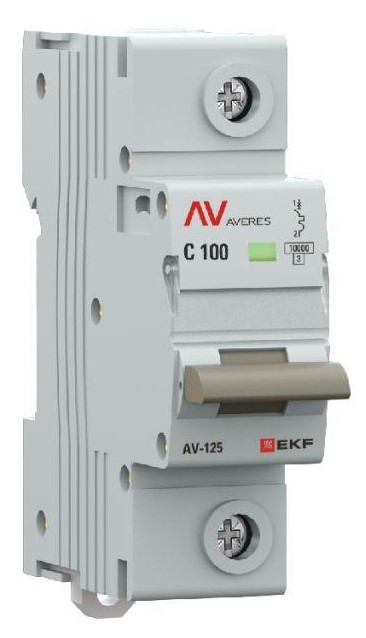 Автоматический выключатель EKF mcb125-1-100C-av
