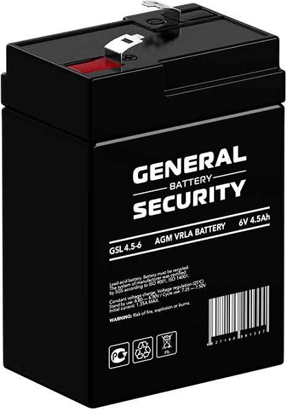 Аккумулятор General Security GSL4.5-6