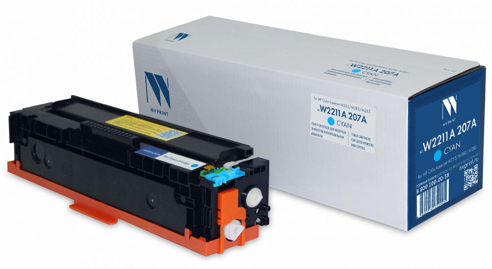Тонер-картридж NVP NV-W2211A-207A-C Голубой