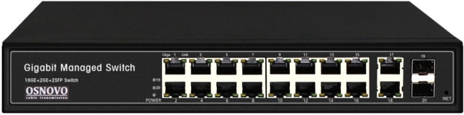 Коммутатор управляемый OSNOVO SW-71802/L