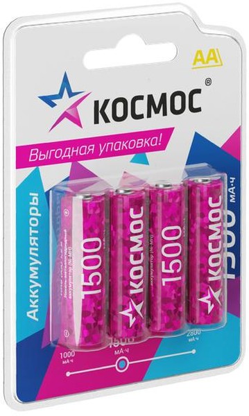 Аккумулятор Космос KOCR6NIMH1500mAh4BL