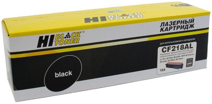 Тонер-картридж Hi-Black HB-CF218AL Черный
